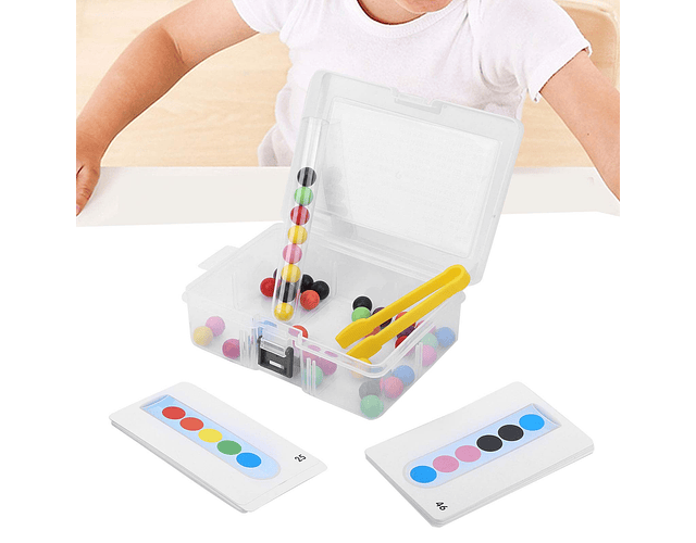Juego Tubo De Ensayo Con Cuentas De Colores Patrones Variado