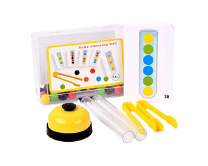 Juego Tubo De Ensayo Con Cuentas De Colores Patrones Variado