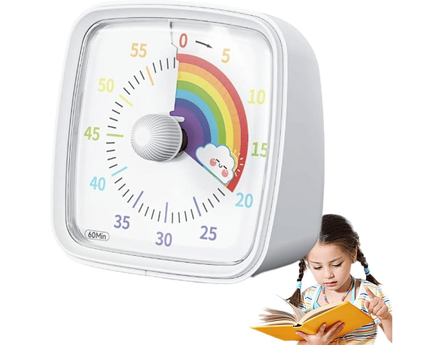 Temporizador Visual 60 Min Gestión De Tiempo Niños Tea -tdah
