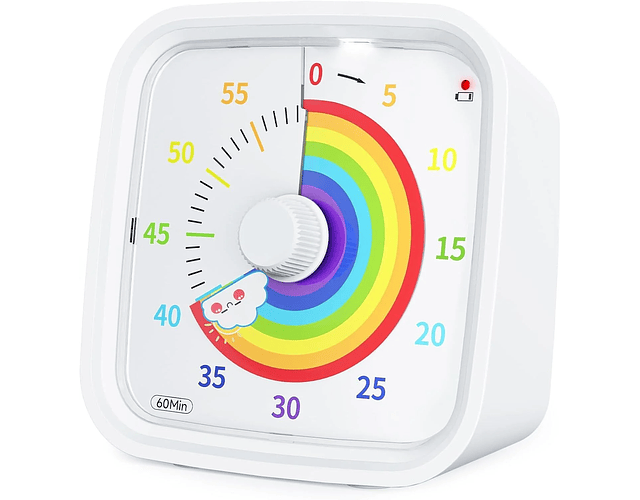 Temporizador Visual 60 Min Gestión De Tiempo Niños Tea -tdah