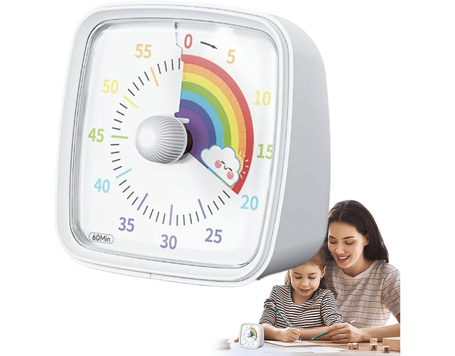 Temporizador Visual 60 Min Gestión De Tiempo Niños Tea -tdah