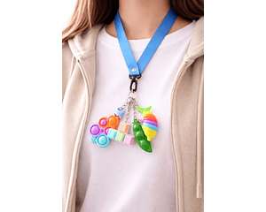 Porta Llaves Sensorial Infantil - Fidget Antiestrés Tea Tdah