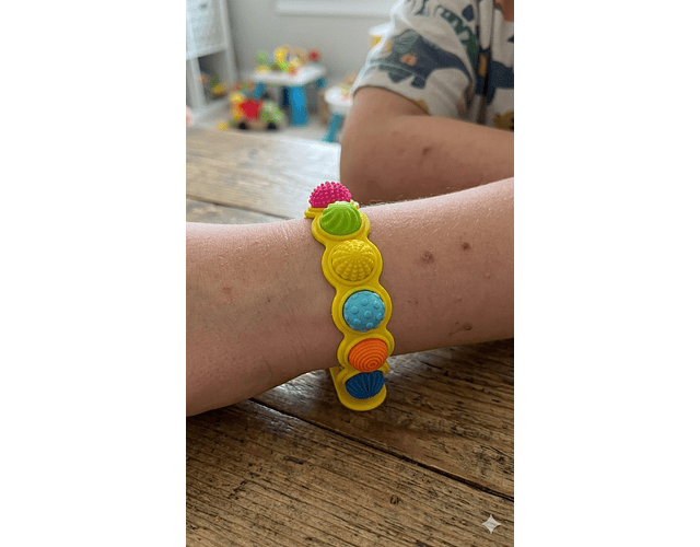 Pulsera Multisensorial De Silicona Fidget Ansiedad Tdah Tea