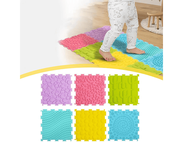 Tapete Sensorial Piso C/textura Estimulación Táctil Tea Tdah