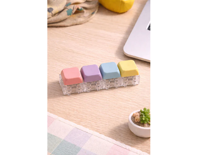 Teclados Antiestrés Sensorial Luz Armable 4 Uds Autismo Tdah