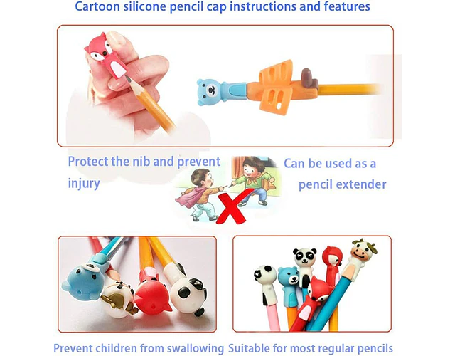 Kit 16pcs Correctores De Postura Facilitador Escritura Niños
