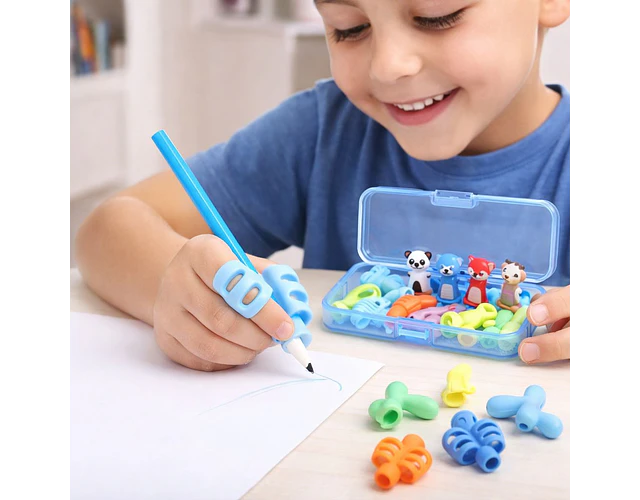 Kit 16pcs Correctores De Postura Facilitador Escritura Niños