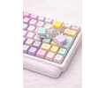 Llavero Teclado Sensorial Antiestrés Spinner Luz Relajante Tea Tdah