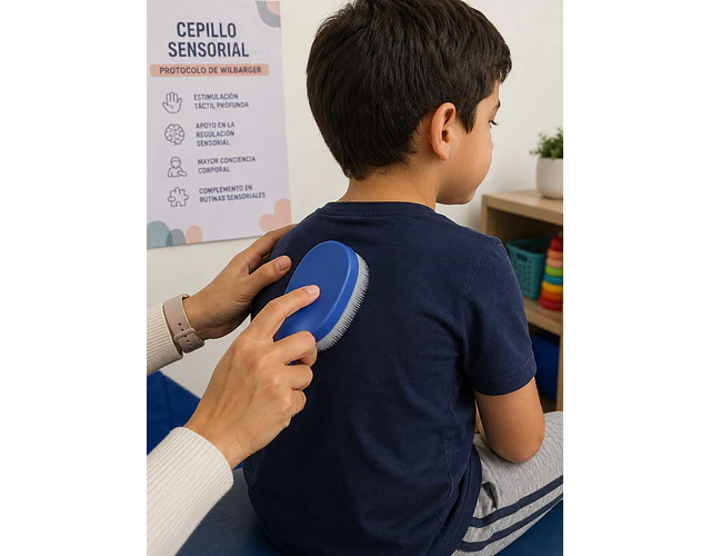 Cepillo Integración Sensorial Y Estimulación Táctil Tea Tdah 