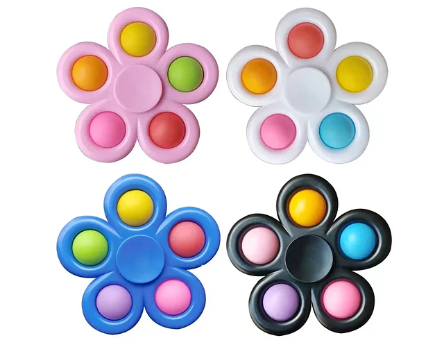 Pack 12 Spinner Fidget Pop it Sensorial Antiestrés 