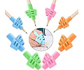 Pak 12 Adaptadores Correctores De Escritura Guía Lápiz