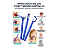 Set De 3 Ejercitadores Linguales Para Estimulación Oral