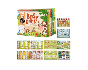 Libro Infantil De Actividades Con Velcro My Busy Book Niños