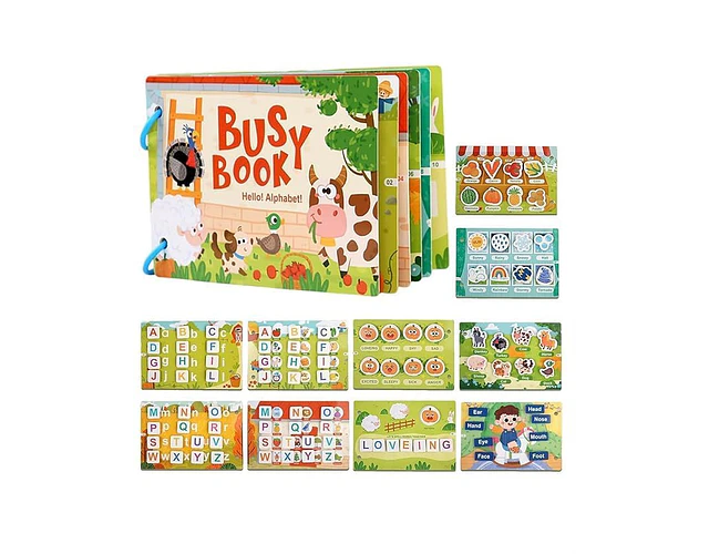 Libro Infantil De Actividades Con Velcro My Busy Book Niños
