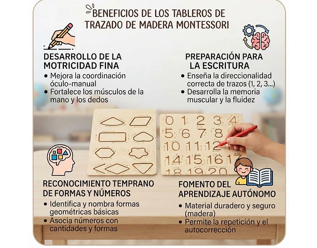Tablero Grafomotricidad Números Y Formas Preescritura Niños