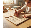 Tablero Grafomotricidad Números Y Formas Preescritura Niños