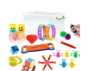Mini Box Sensorial Juguetes Varios De Descompresión Autismo