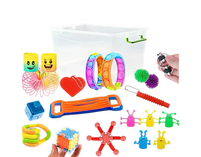 Mini Box Sensorial Juguetes Varios De Descompresión Autismo