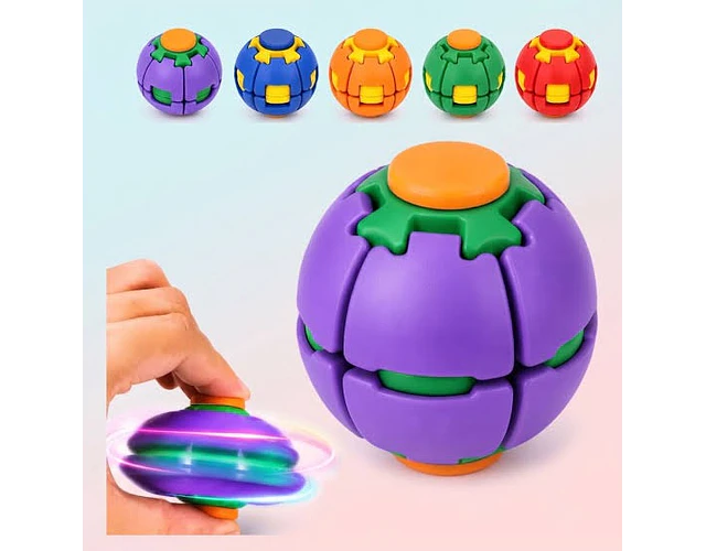 Juguete Antiestrés Fidget Spinner Pelota 3d Transformable