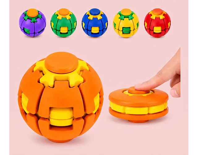 Juguete Antiestrés Fidget Spinner Pelota 3d Transformable