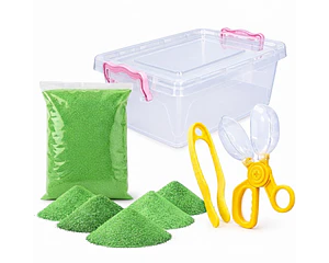 Caja De Arena Suelta 500gr Con Herramientas De Motricidad
