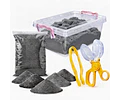 Caja De Arena Suelta 500gr Con Herramientas De Motricidad