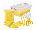 Caja De Arena Suelta 500gr Con Herramientas De Motricidad