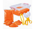 Caja De Arena Suelta 500gr Con Herramientas De Motricidad