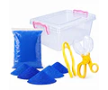 Caja De Arena Suelta 500gr Con Herramientas De Motricidad