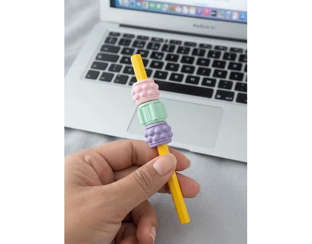 Fidget Roller Con Soporte Y Texturas Antiestrés Autismo Tdah