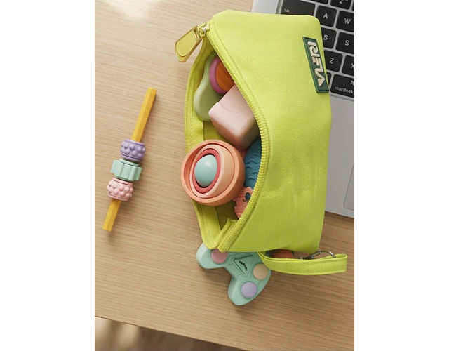 Fidget Roller Con Soporte Y Texturas Antiestrés Autismo Tdah