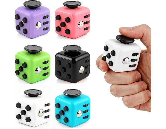 4 X Fidget Cube Antiestres Con 6 Funciones, Juguete Estress