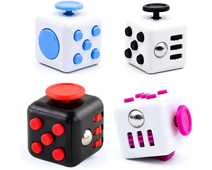 4 X Fidget Cube Antiestres Con 6 Funciones, Juguete Estress