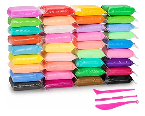 36 Masas Colores Slime Foamy Plasticina Moldeable Masilla