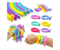 Juguete Antiestrés Squishy, Set De 6 Pulseras Estirables
