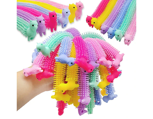 Juguete Antiestrés Squishy, Set De 6 Pulseras Estirables