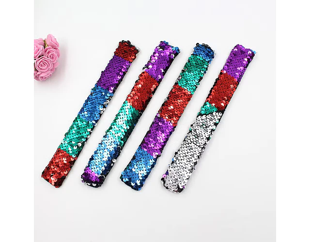 Pack 6 Pulseras Sensoriales de Lentejuelas
