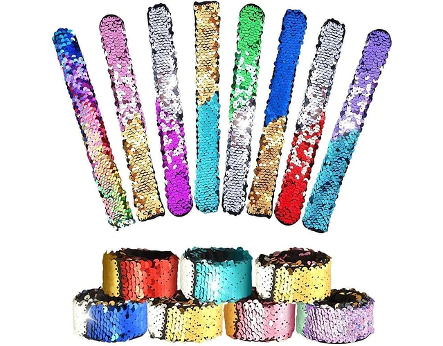 Pack 6 Pulseras Sensoriales de Lentejuelas