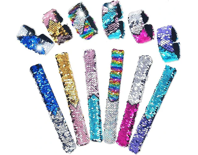 Pack 6 Pulseras Sensoriales de Lentejuelas