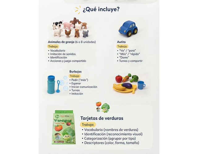 Caja De Habilidades Sensoriales, Comunicación Y Lenguaje Tea