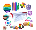 Caja Set Sensorial Antiestrés Y Ansiedad 16 Piezas Niños Tea