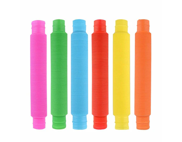 Set De Tubos Plásticos Retráctiles Sensoriales 5 Piezas