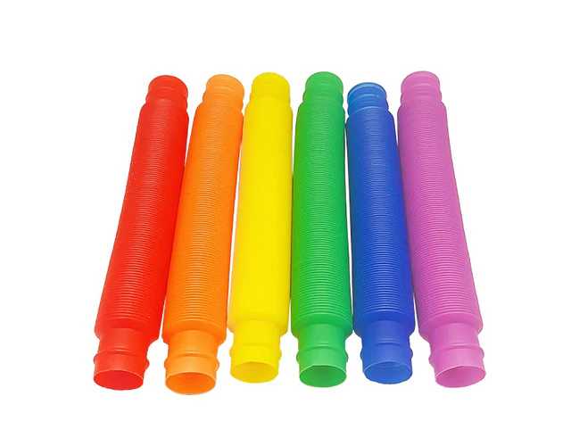 Set De Tubos Plásticos Retráctiles Sensoriales 5 Piezas