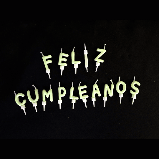 VELA GLAM FELIZ CUMPLEAÑOS FLUORECENTE 15 UNID.