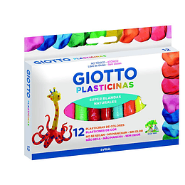 PLASTICINA GIOTTO NATURAL 12 Colores