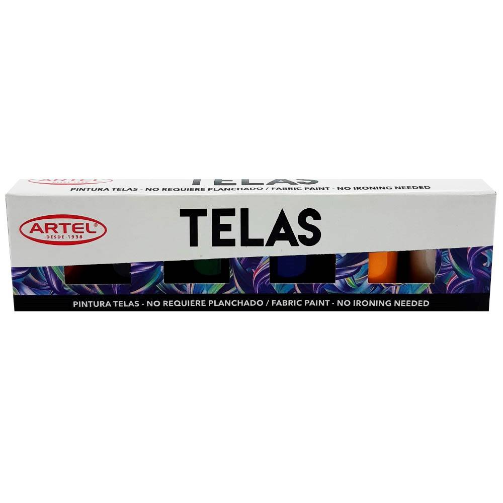 PINTURAS P/TELA ARTEL  06 COLORES 1