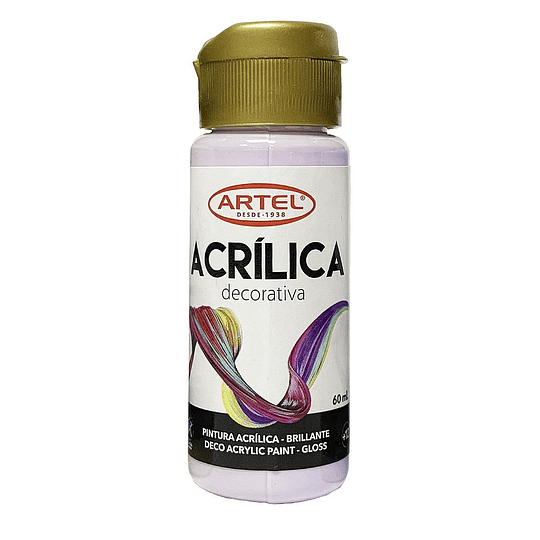 PINTURA ACRILICA ARTEL 60ml DECO PASTEL LILA N° 301