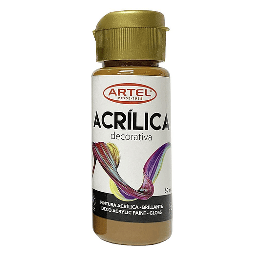 PINTURA ACRILICA ARTEL 60ml DECO CHOCOLATE N° 600