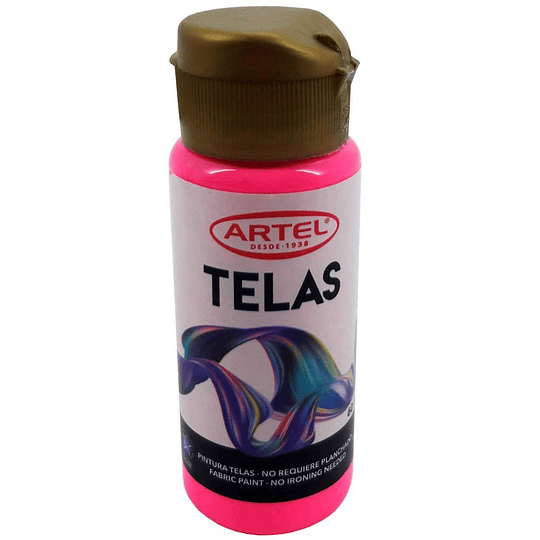 PINTURAS P/ TELAS ARTEL 60 ml NEON ROSADA N° 184