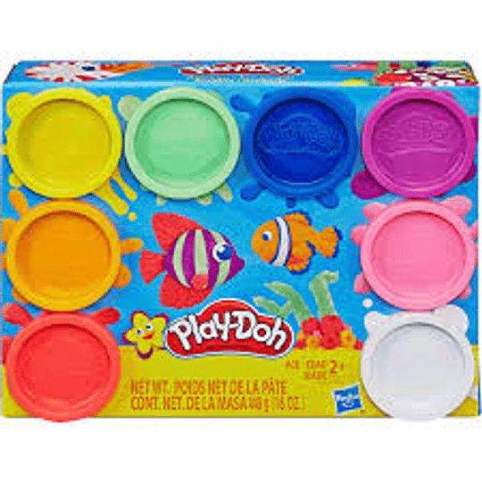 MASA PLAY-DOH PACK 8 UNID.